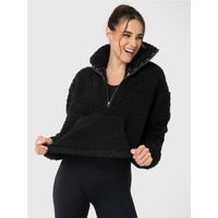 Polar Para Mujer Mid Zip Sherpa Negro Bsoul