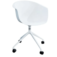 Pack De 2 Sillas Giro Blanco Giratoria C/Ruedas B/Blanco.