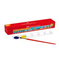 TEMPERAS FABER CASTELL ESCOLAR + PINCEL