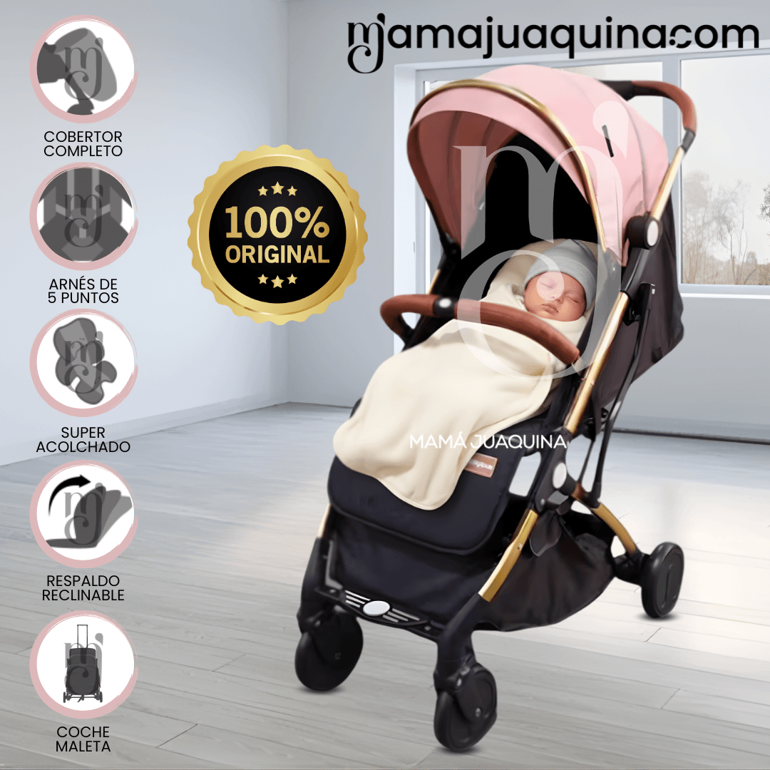 Coche Maleta de Paseo «SEKKI GOLD» Versión Limitada Rosa