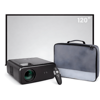 Proyector Smart SD550 Enfoque Manual + Ecran 120 Pulgadas + Puntero Láser + Bolso de Transporte