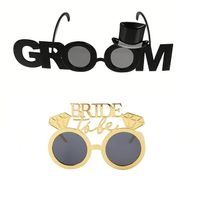 Set x 2 lentes divertidos para el novio y la novia despedida de soltera bride groom