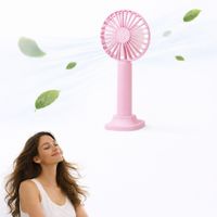 Mini Ventilador De Mano Rosado Recargable Usb Para Uso Diario