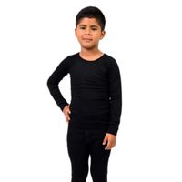 Polos Calentadores Para Niños Unisex gris de 5 a 8 años
