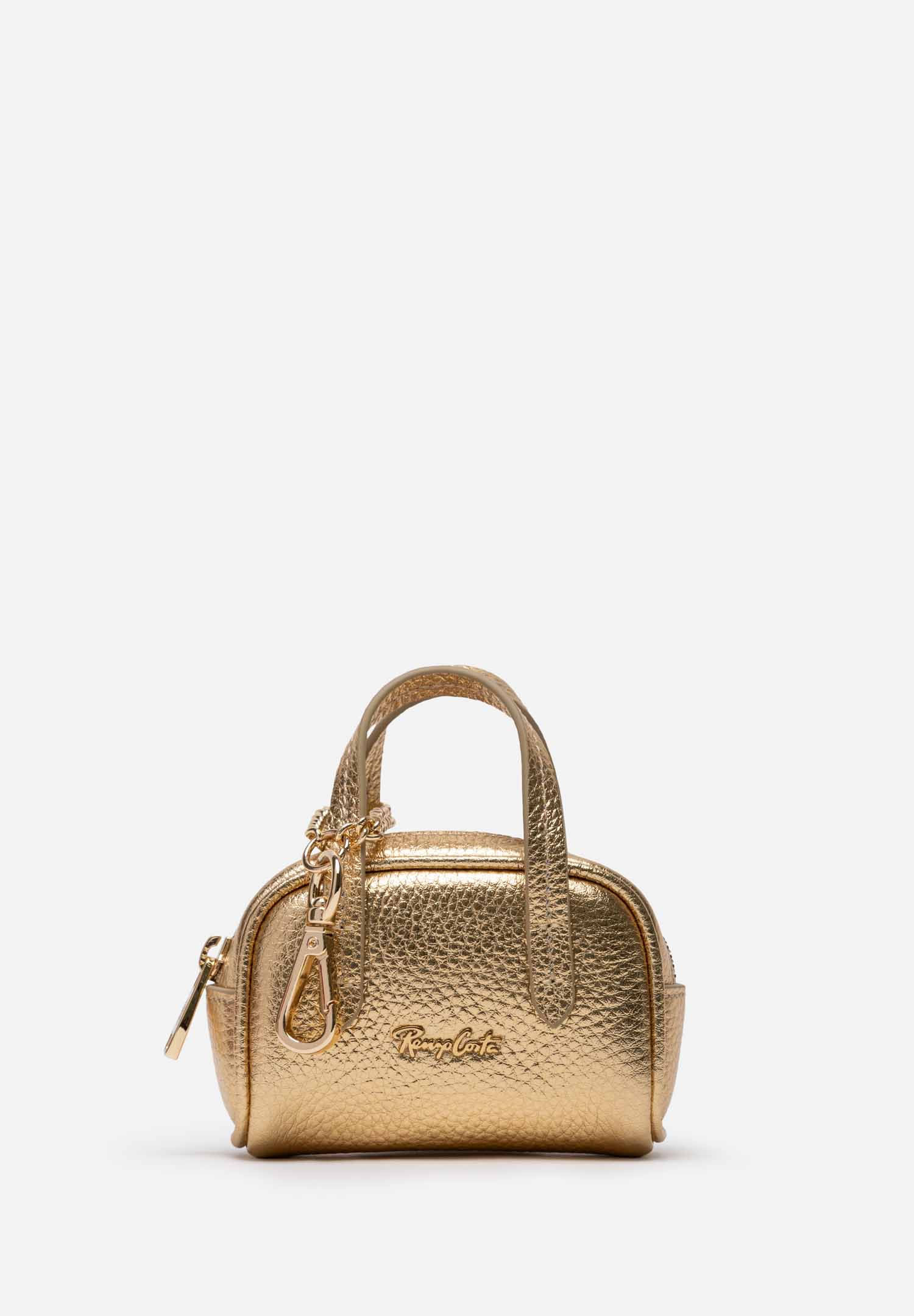 CHARM CUERO MINI BAG METALLIC