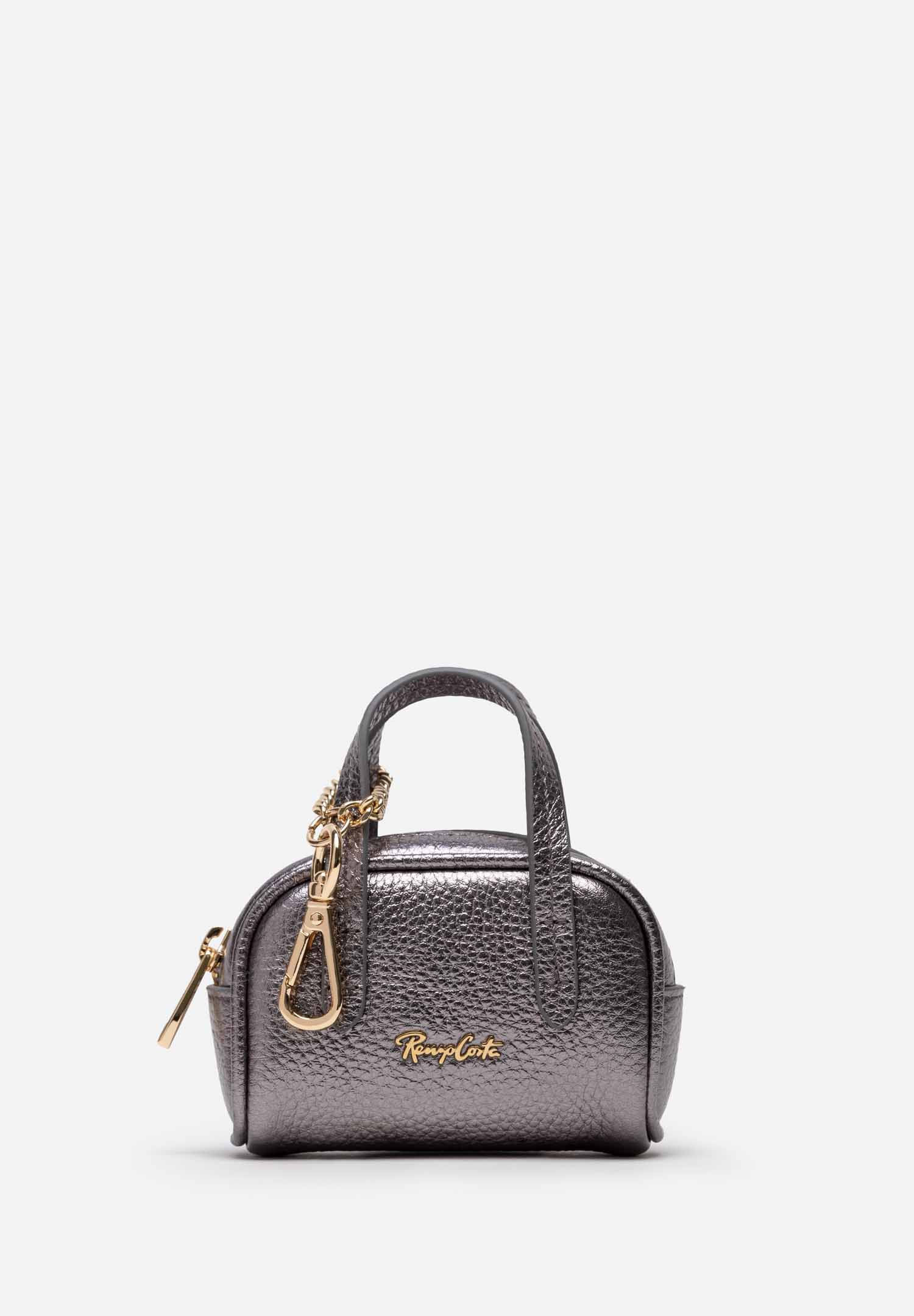 CHARM CUERO MINI BAG METALLIC