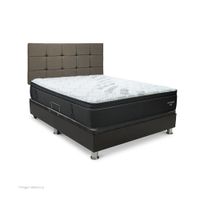 Dormitorio Praktibox Laqueado Futurepedic Queen Capitone Beige Vivid