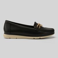 Mocasines Mujer Madison Cadena Negro