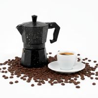 Cafetera Moka Italiana Espresso De 3 Tazas - 150ml Color Negro