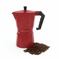 Cafetera Italiana Moka de 12 tazas Color Rojo