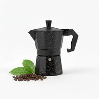 Cafetera Moka Italiana Espresso De 3 Tazas - 150ml Color Negro