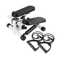 Stepper Escaladora Elíptica Portátil Digital Blanco + Ligas