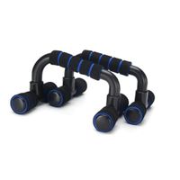 Push Up Bar Stand Pectorales Flexiones Planchas Azul Plastico