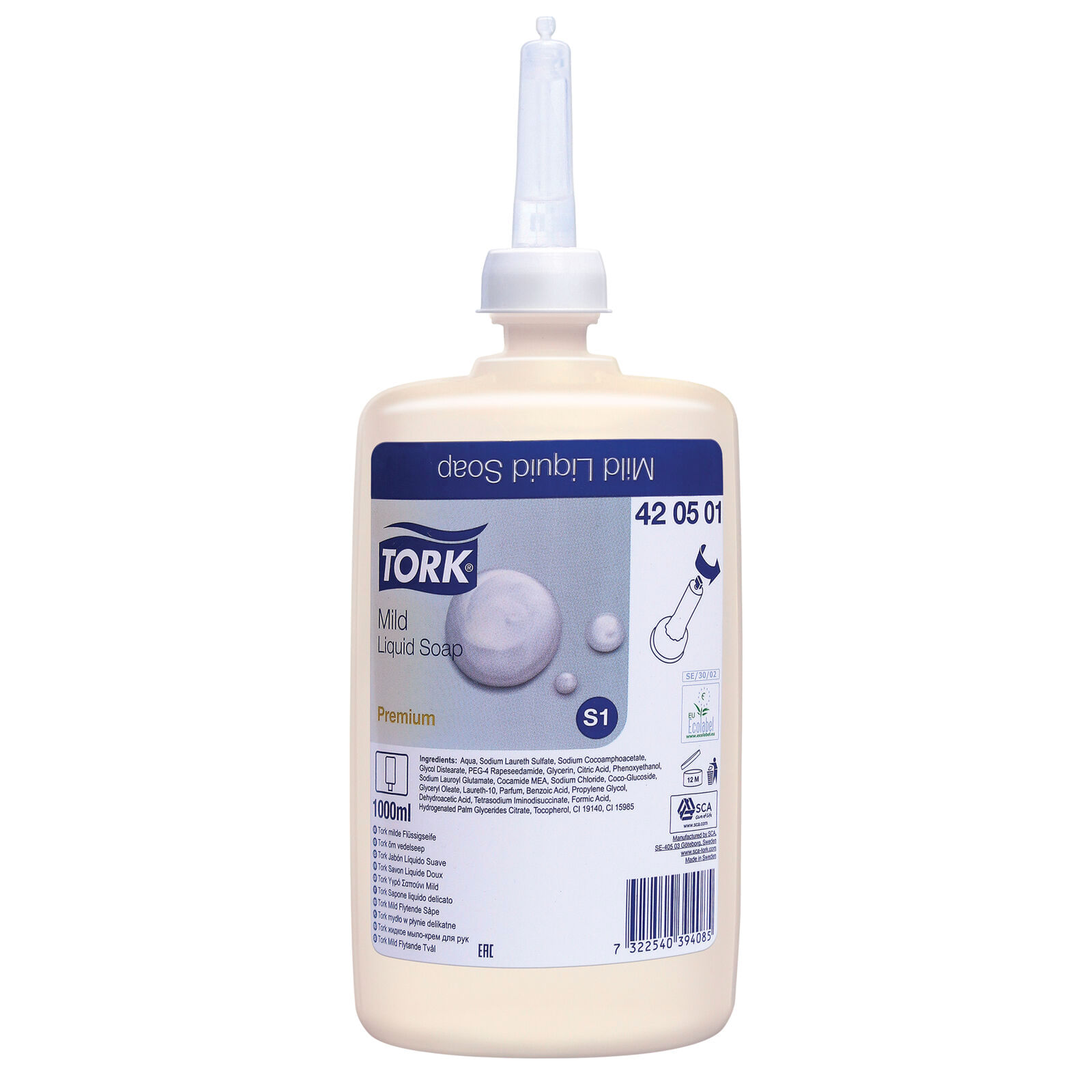 Jabón Líquido Suave Tork x 1000 Ml.