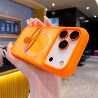 Case Funda Iphone 17 Pro Max Con Magsafe Y Soporte Orange