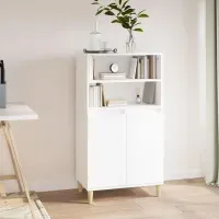 Librero Clásico 2 puertas Cádiz color Blanco TU MESITA