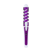 Rizadora De Cabello Pinza Espiral Ondas Bossney Nhc-5300 Morado
