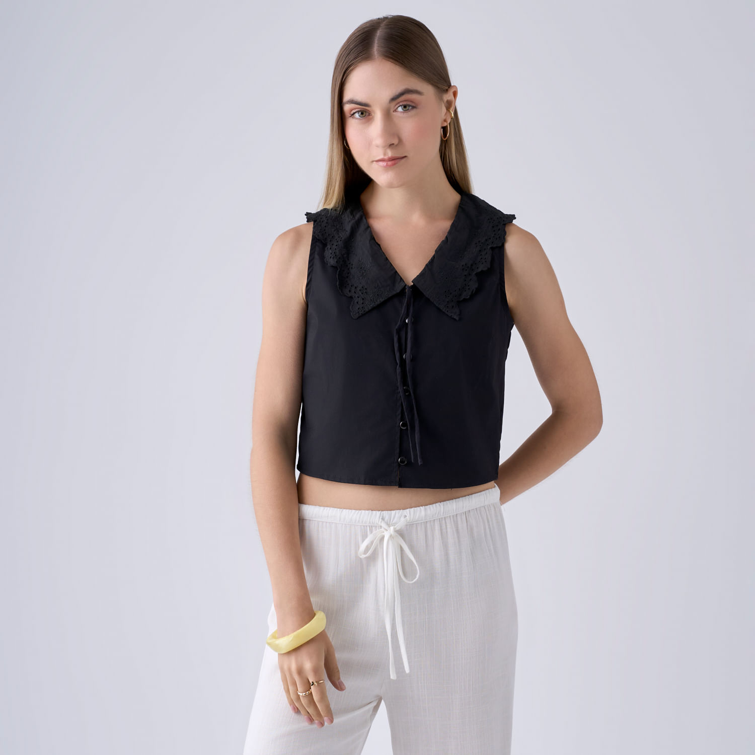 Blusa Mujer Collar Hypnotic