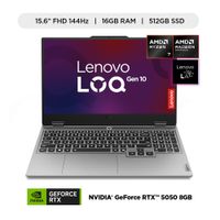 Laptop IA Lenovo LOQ AMD Ryzen 7 250 16GB 512GB RTX 5050