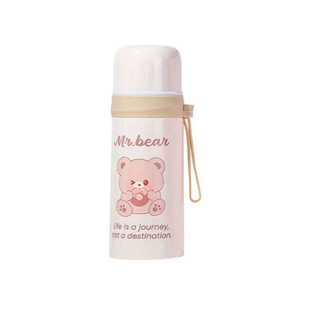 Termo de Acero Inoxidable Mr.Bear Crema 350 ml - EYH