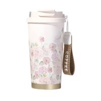 Taza Térmica de Acero Inoxidable Flores 520 ml - MEGA IMPORT