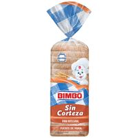 Pan Integral BIMBO sin Bordes Bolsa 160g