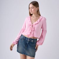 Blusa Mujer Ruffle Hypnotic