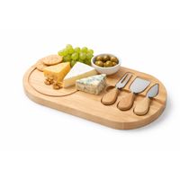 Tabla De Piqueo Madera Natural Con Utensilios Premium