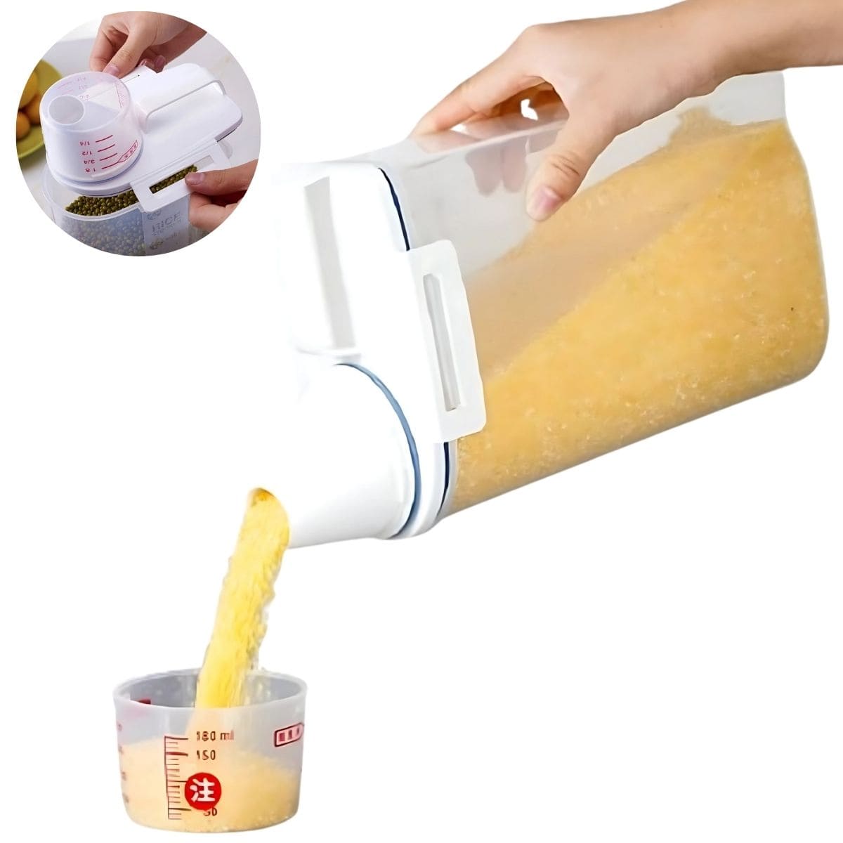 Dispensador De Arroz Multiuso De 2 Kilos