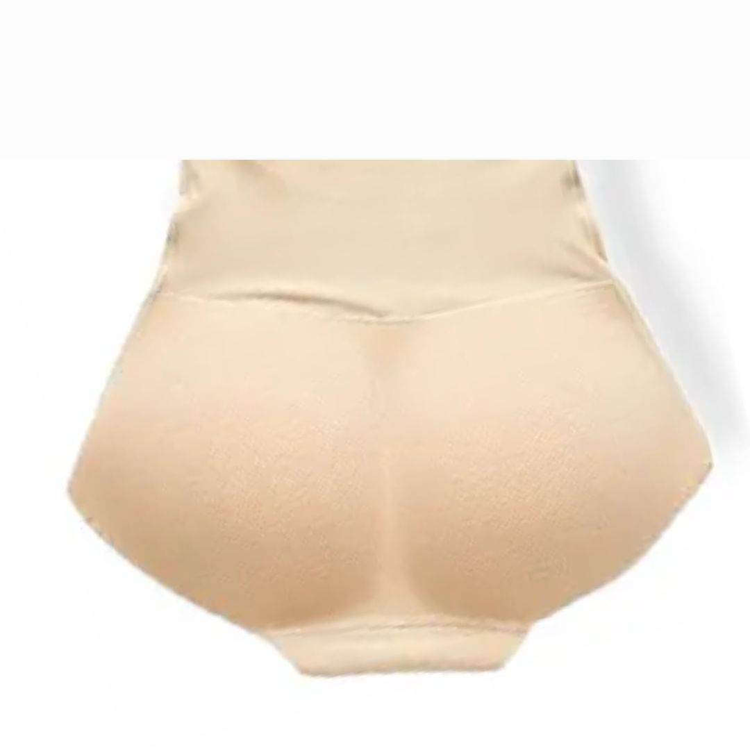 Calzon Levanta Pompis Trusa Con Relleno y con faja control de abdomen Beige M