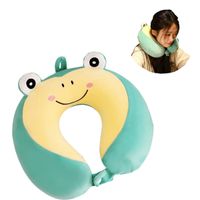 Cojín Cervical para Viaje Modelo Kawaii Verde