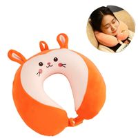 Cojín Cervical para Viaje Modelo Kawaii Anaranjada