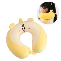 Cojín Cervical para Viaje Modelo Kawaii Amarillo