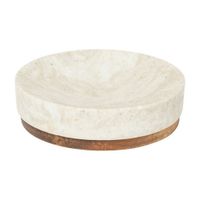 Jabonera Efecto Mármol Crema
