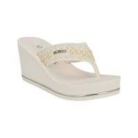 Sandalia GUESS Dama Silus White Talla 6