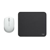 COMBO LOGITECH MOUSE M170 BLANCO PAD MOUSE 200x230 NEGRO