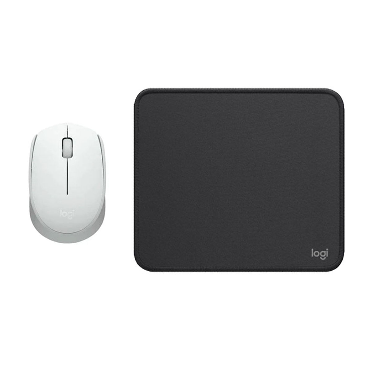 COMBO LOGITECH MOUSE M170 BLANCO PAD MOUSE 200x230 NEGRO