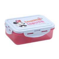 Taper hermético de 700ml con dos divisiones Minnie Disney