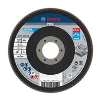 Disco Flap Curvo 4.5"" Gr.80 Acero Inoxidable Bosch