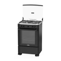 Cocina de pie a gas 60cm Negro Mabe