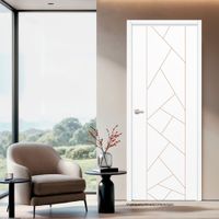 Combo Ares: Puerta Nathaly HDF/Pino 35x750x2100mm + Marco 32x60x2120mm