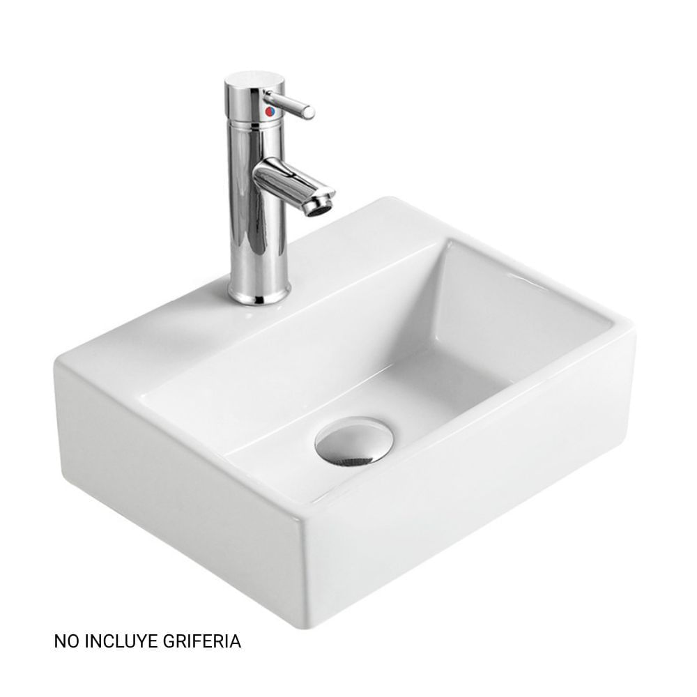 Ovalin Orange Prisma Blanco Rectangular 33x29x12cm