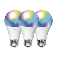Pack de 3 Focos LEDs Smart VTA+ Wifi Bulbo A19 9W