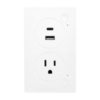 Tomacorriente Smart Usb-A Usb-C Blanco ECKO