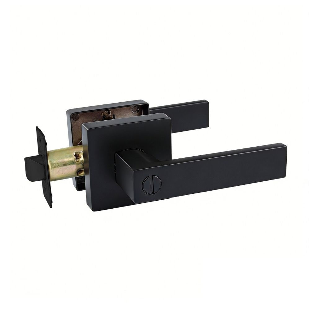 Manija de Baño Cuadrado Werken Plus Negro Mate
