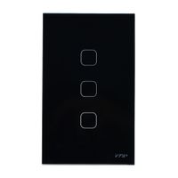 Interruptor Inteligente Triple Negro IOT