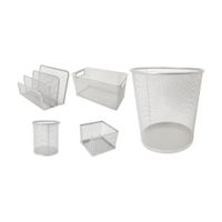 Set de 5 Organizadores de Oficina Blanco