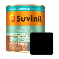 Esmalte Suvinil Mate Negro Agua 0.9lt