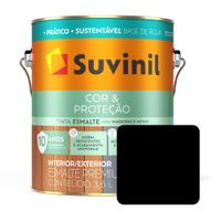 Esmalte Suvinil Mate Negro Agua 3.6lt