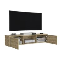 Panel TV 65"" Gleid 2 Puertas Macadamia Tuhome